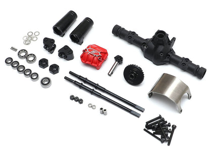 Boom Racing Complete Rear Assembled AR44 PHAT™ Axle w/ BADASS Rear Shafts [RECON G6 The Fix Certified] for Axial SCX10 II Boom Racing