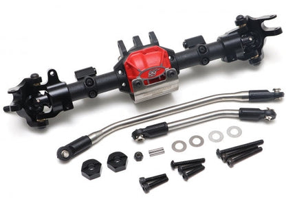 Boom Racing Complete Front Assembled AR44 PHAT™ Axle w/ BADASS Universal Shafts [RECON G6 The Fix Certified] for Axial SCX10 II Boom Racing