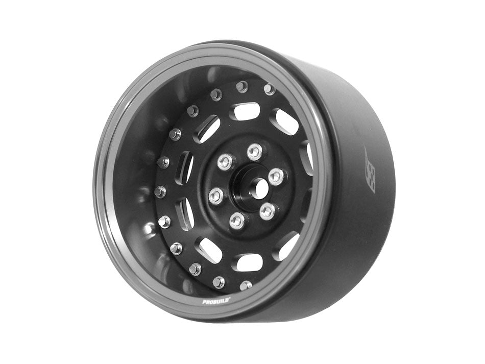 Boom Racing ProBuild™ 2.2" MAG10 Adjustable Offset Aluminum Beadlock Wheels (2) Gun Metal/Matte Black