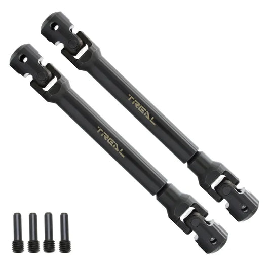 TREAL SCX6 Driveshaft Set Heavy Duty Hardened Steel Front Rear Drive Shafts for Axial 1/6 SCX6 Jeep JLU