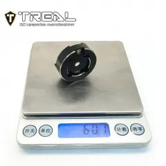 TREAL UTB18 Capra Brass Outer Portal Covers Set (2) CNC Machined Heavy Weight Upgrades-Black
