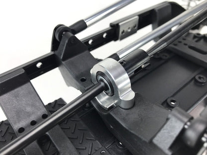 KAOS CNC Aluminum Steady Bearing Holder (Silver Anodized), fits DL-Series