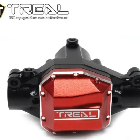 TREAL SCX10 Pro Aluminum Front Axle 3rd Member Center Housing Black