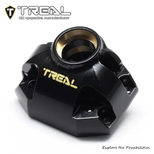 TREAL Brass Rear Axle Housing Output Differential Cover 3rd Member (61g/0.134lb) -CNC Machined Upgrades for Vanquish H10