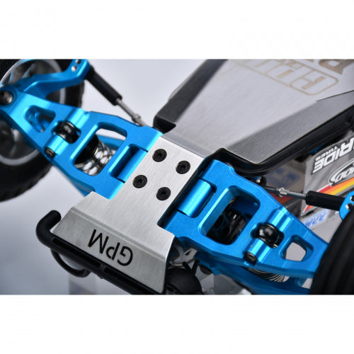 GPM Racing Stainless Steel Integrated Chassis Skid Kit For Tamiya 1/10 BBX BB-01 Chassis for Tamiya BB-01 GPM