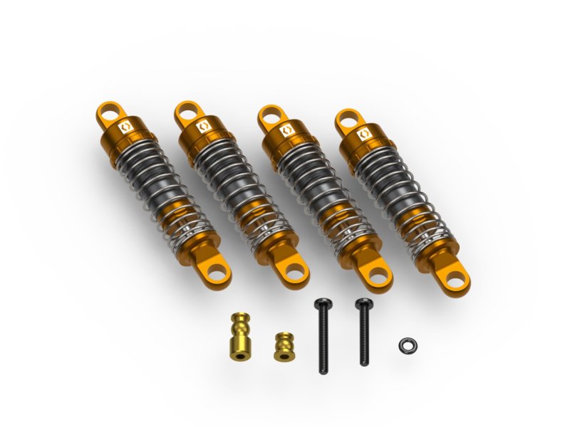 Venture18/CC Aluminum Oil-Filled Shock Set (Assembled / 4pcs)