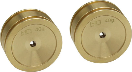 Brass Wheel, for Axial SCX24 (2pcs)