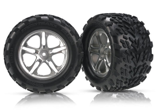 Split-Spoke 3.8" Satin Wheels & Talon Tires (2) Part Number:  5174A