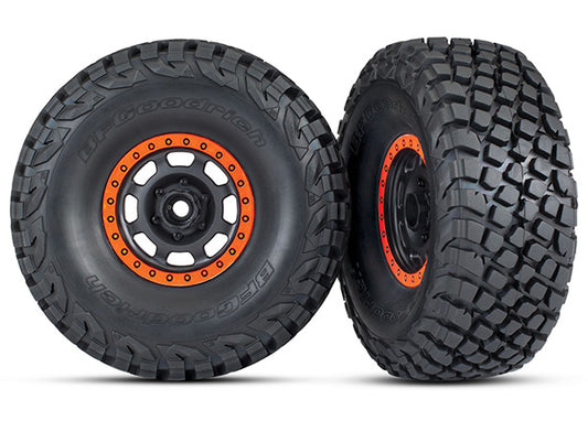 Desert Racer Black & Orange Wheels w/ BFG Tires (2) Part Number:  8472