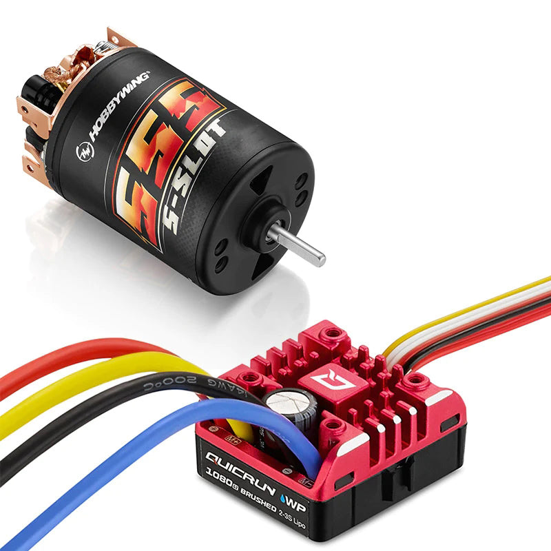 QuicRun 1080 G2 ESC with Brushed 555, 13T Motor Combo