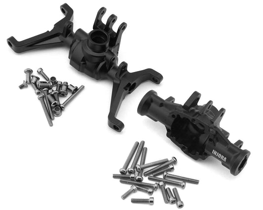 Injora Redcat Ascent-18 Aluminum Front & Rear Portal Axle Housings Set (Black) INJORA