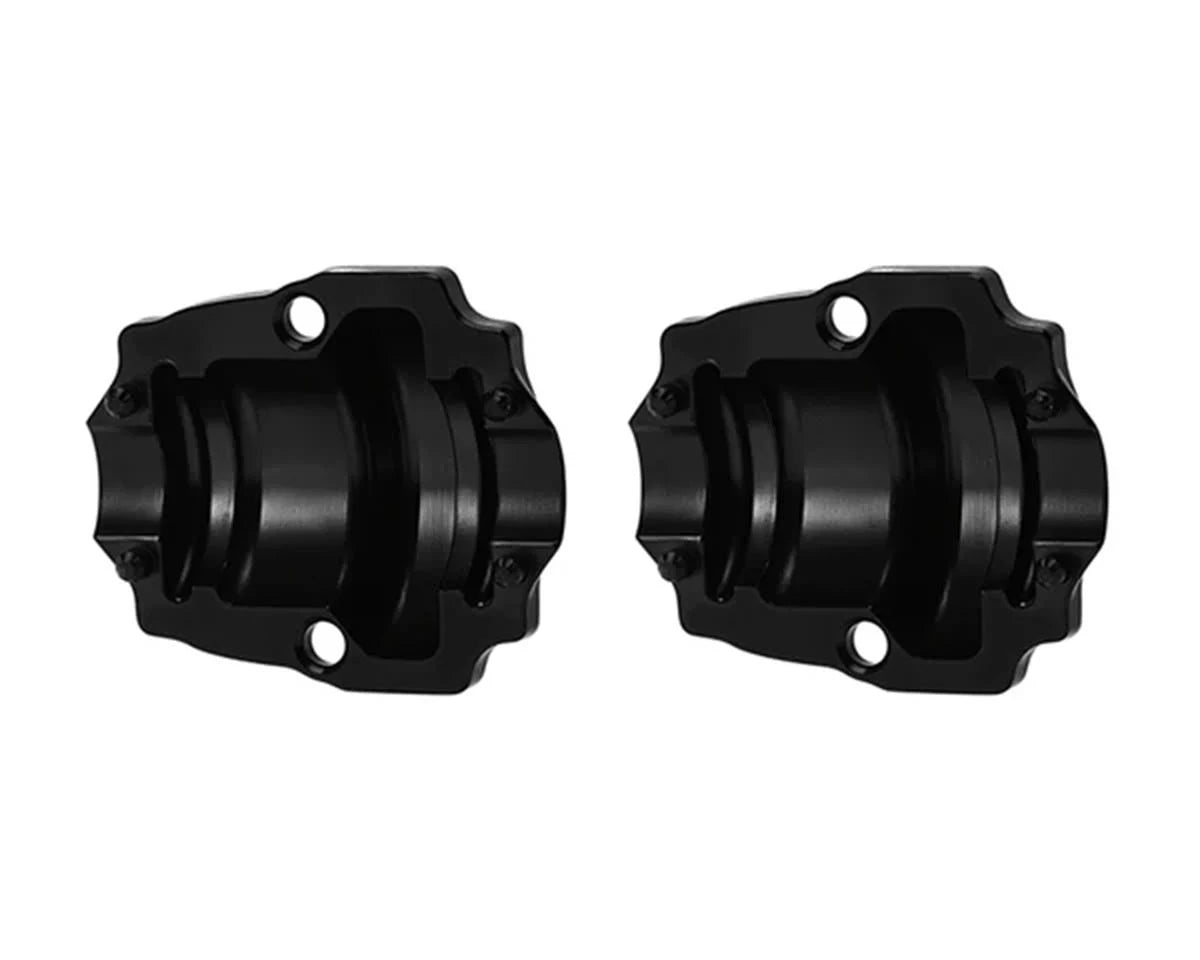 Injora Redcat Ascent-32 Brass Differential Covers (Black) (2) (2.6g ea) INJORA