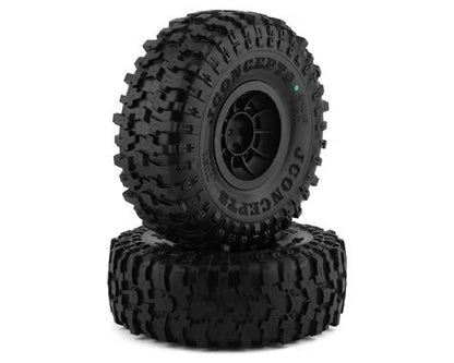 JConcepts Tusk 2.9" Pre-Mounted Tires w/Hazard Wheel (2) (Green) J Concepts