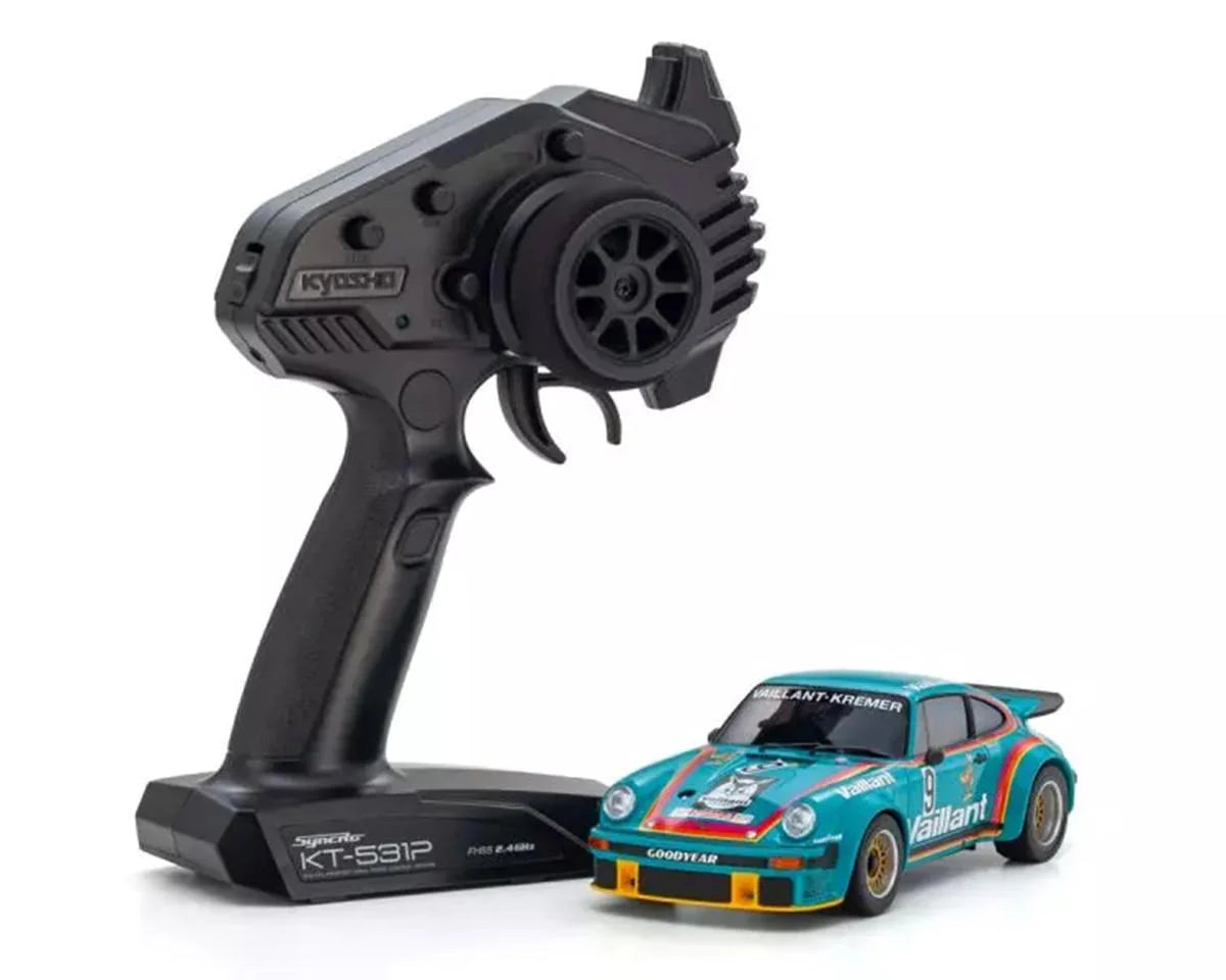 Kyosho Mini-Z MR-04 RWD Readyset 1976 Porsche 934 RSR Turbo (Vaillant #9) w/KT-531P 2.4GHz Radio Kyosho
