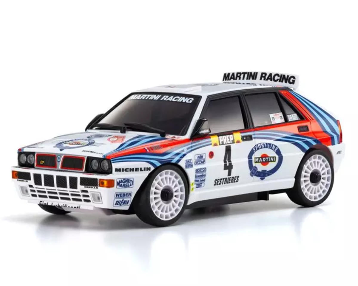 Kyosho MA-020 AWD Mini-Z ReadySet w/1992 Lancia Delta Monte Carlo Rally Body (White/Blue) w/KT-531P 2.4GHz Radio Kyosho
