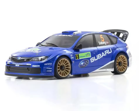 Kyosho MA-020 AWD Mini-Z ReadySet w/2008 Subaru Impreza WRC Rally Body (White/Blue) w/KT-531P 2.4GHz Radio Kyosho