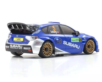 Kyosho MA-020 AWD Mini-Z ReadySet w/2008 Subaru Impreza WRC Rally Body (White/Blue) w/KT-531P 2.4GHz Radio Kyosho