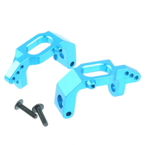 Aluminum Front Hub Carriers L/R (Blue) (1pr) 02132b Redcat