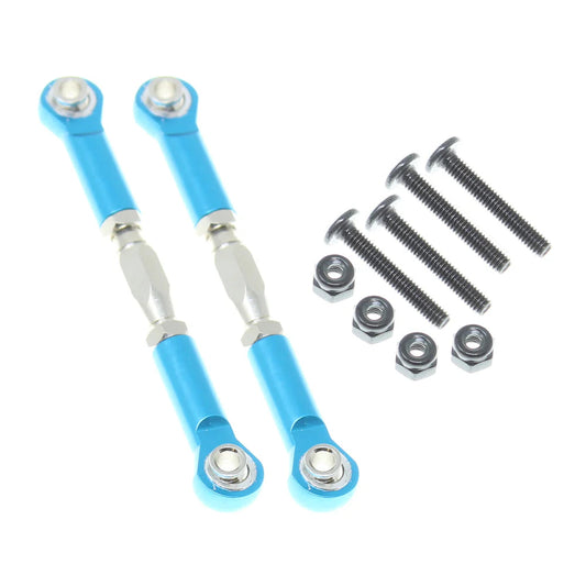 4x36mm Steel Turnbuckles W/ Aluminum Rod Ends (Blue) (2pcs) 06048B Redcat