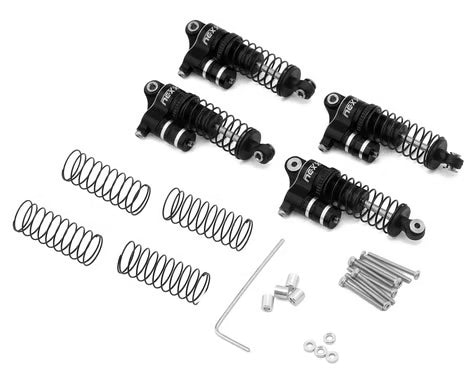 NEXX Racing Redcat Ascent-32 37mm Aluminum Threaded Oil-Filled Reservoir Shocks (Black) (4) Nexx Racing