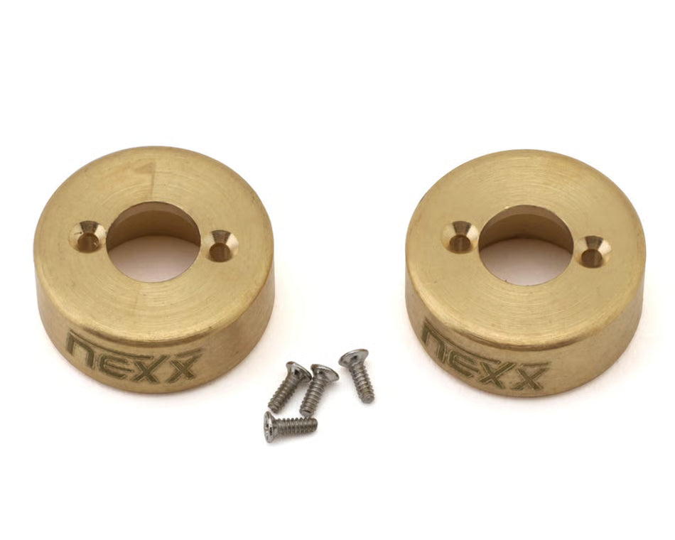 NEXX Racing Axial SCX30 Brass Rear Hubs (2) (5g ea) Nexx Racing