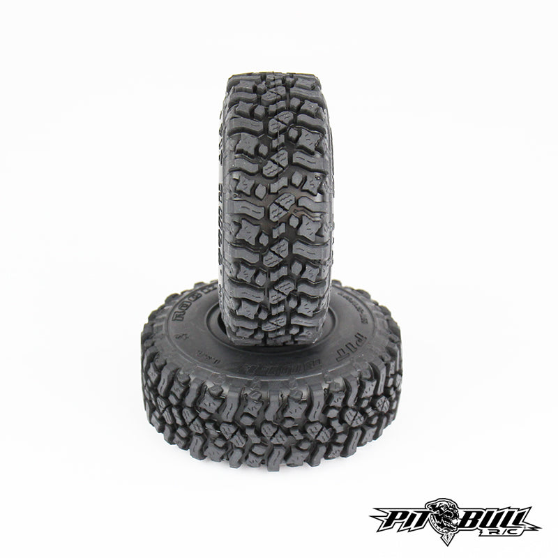 Rock Beast 1.55" Scale Tires, Alien Kompound, w/ Foam Inserts