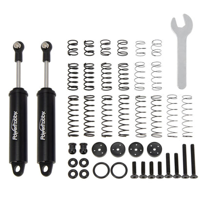 Power Hobby: 100mm Promatics Two Stage Internal Spring Shocks, Black, 2 Shocks