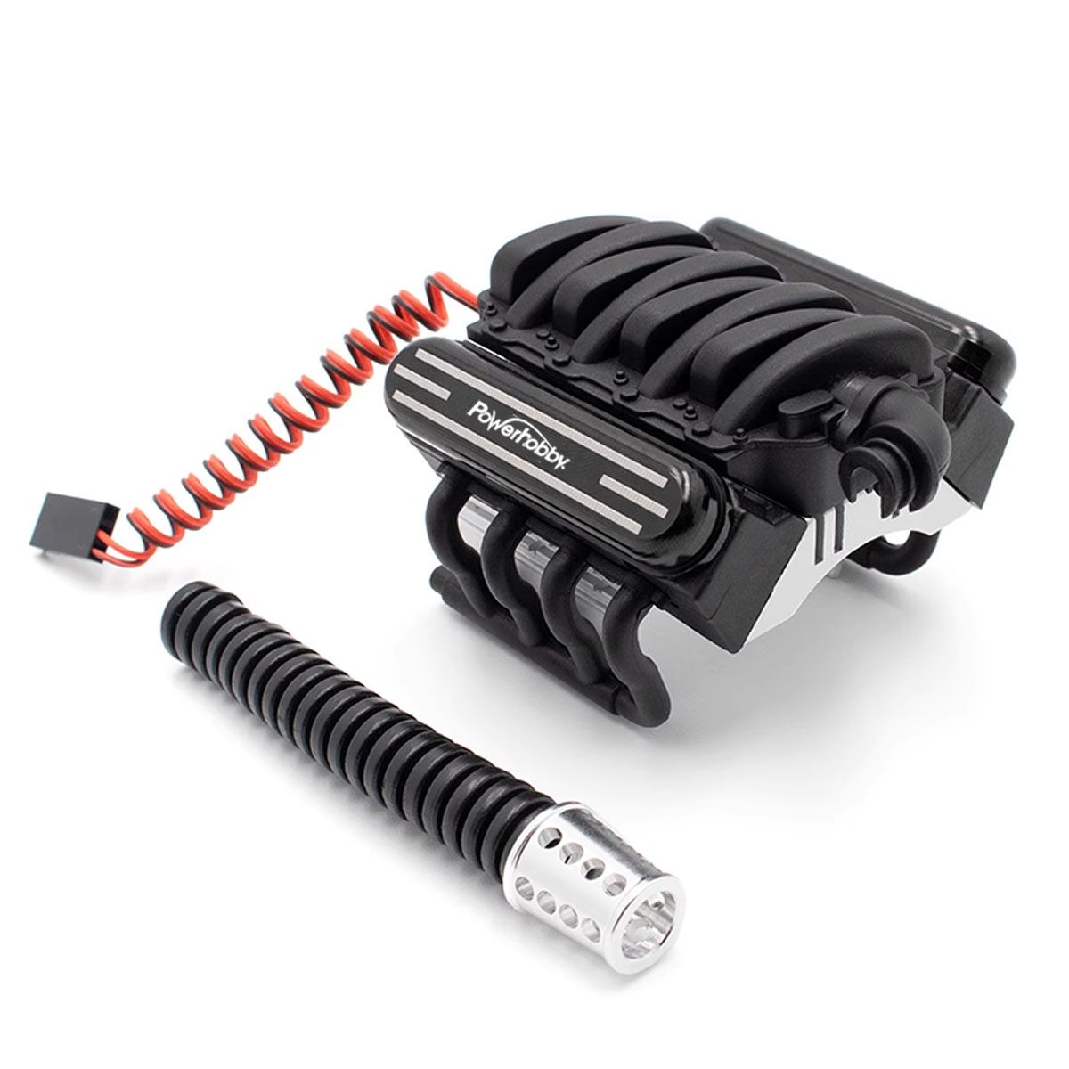 Power Hobby - V8 Engine Motor Heatsinks & Cooling Fan, for TRX-4 / SCX10 Power Hobby