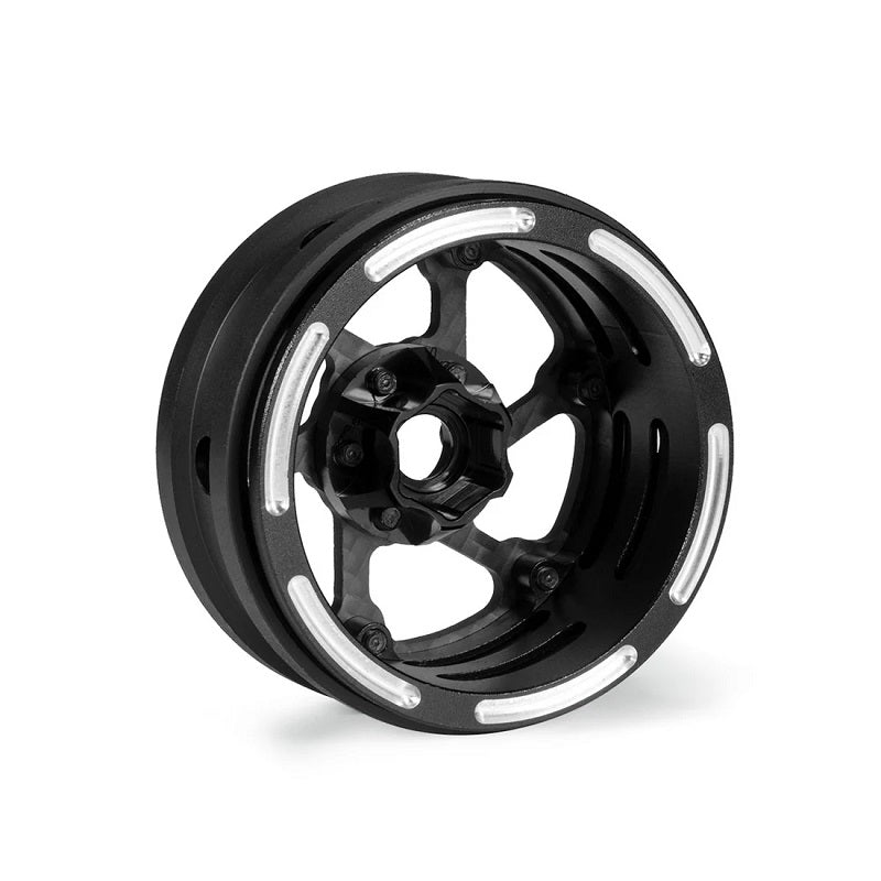 Power Hobby: 1.9" Carbon Fiber Lightweight Beadlock Wheels A, 1/10 Rock Crawler