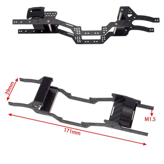 LCG Carbon Fiber Chassis, for Axial SCX24 Jeep / Bronco / C10