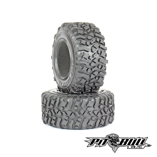 PIT BULL - 3.8 ROCK BEAST XL SCALE MONSTER TRUCK RC TIRES W/FOAM - 2pcs
