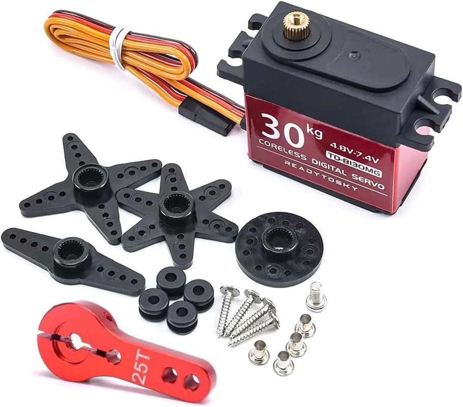 TIANKONGRC TD-8130MG 4.8V - 8.4V 180 Degrees 30KG Digital Metal Gear Waterproof Servo Motor For RC Models, Robots
