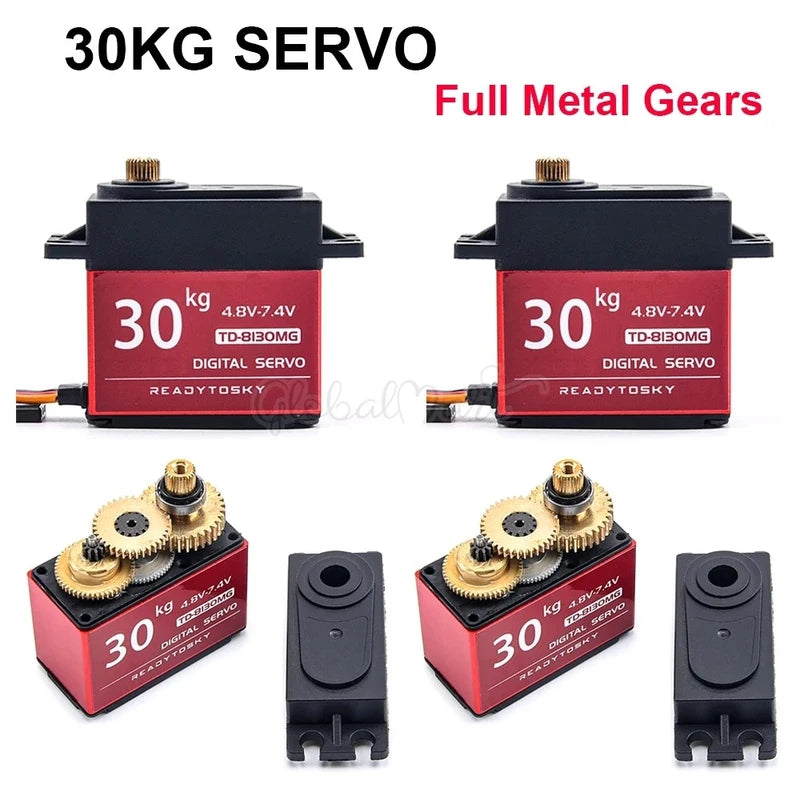TIANKONGRC TD-8130MG 4.8V - 8.4V 180 Degrees 30KG Digital Metal Gear Waterproof Servo Motor For RC Models, Robots