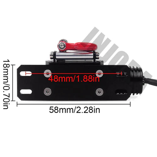 INJORA Metal Steel Wired Automatic Simulated Winch for 1/10 RC Crawler INJORA