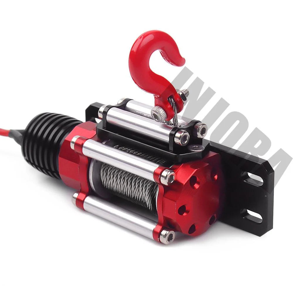 INJORA Metal Steel Wired Automatic Simulated Winch for 1/10 RC Crawler INJORA