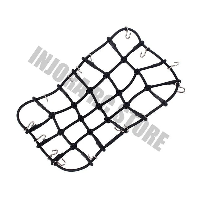 INJORA Elastic Luggage Net Decoration Accessories for 1/10 RC Crawler (BLACK) INJORA