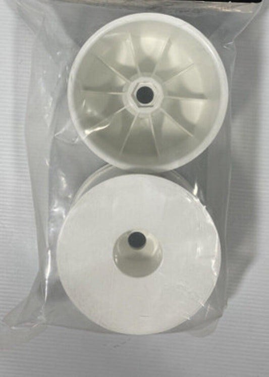 Proline 2700-04 3.7" LPR 1/2" Offset 17mm Hex WHITE TRUGGY WHEELS 2pcs 1/8