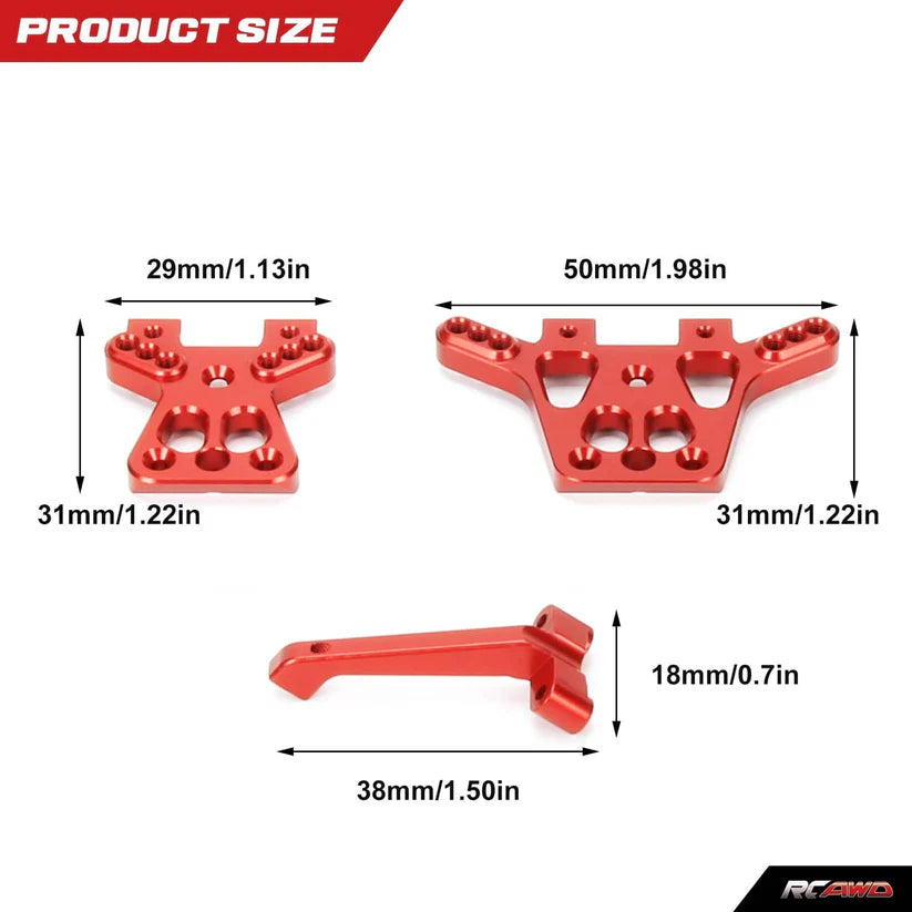RCAWD 1/18 Traxxas Latrax Aluminium Shock Tower Set