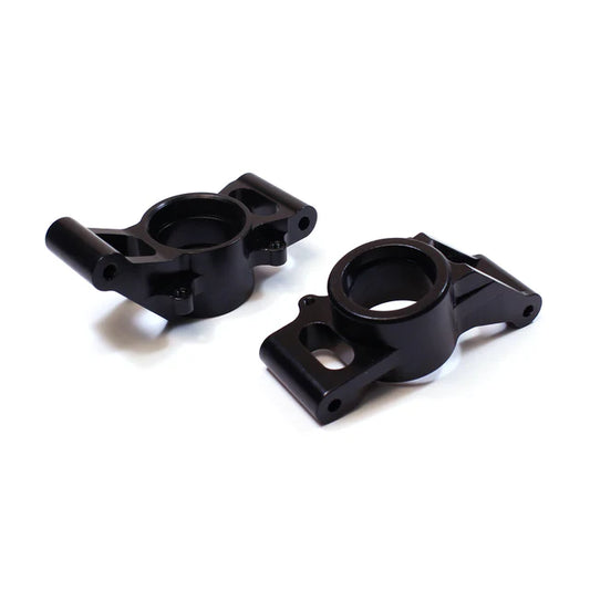Rear Aluminum Hub Carrier Set, Black, X-Maxx