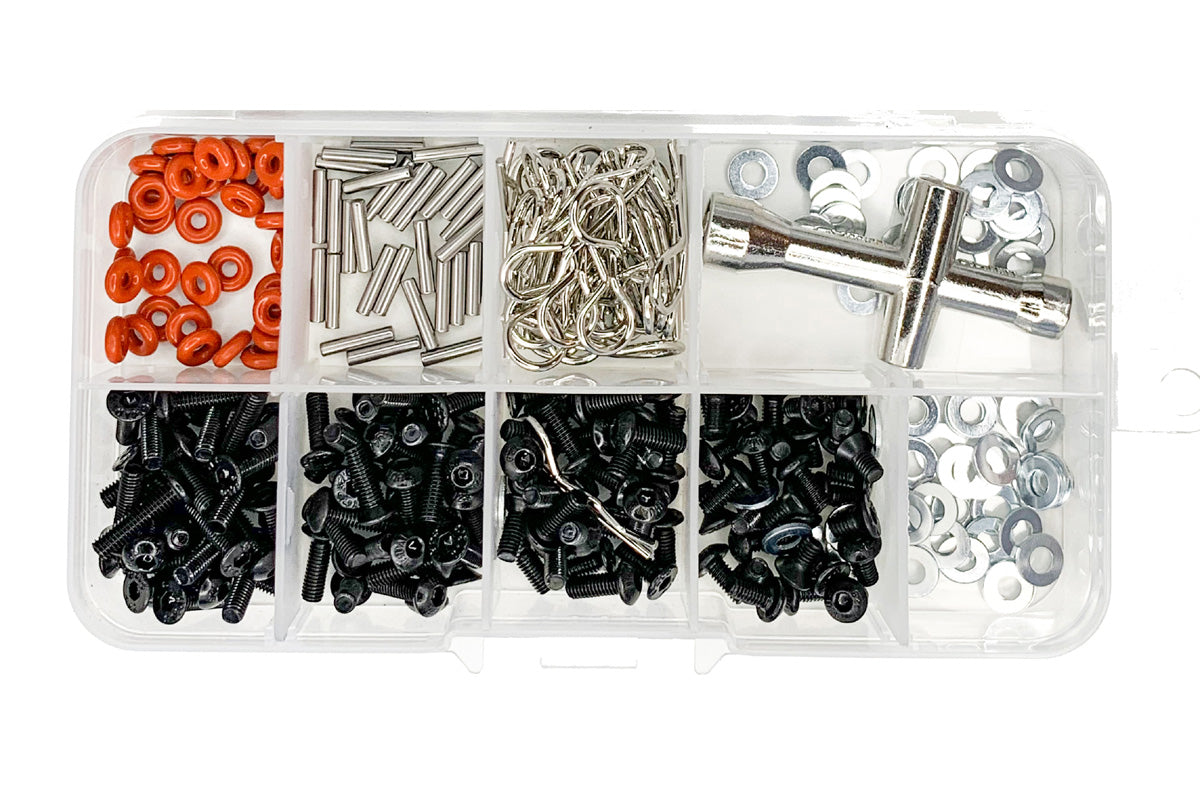 Screw and Parts Box Set with Cross Wrench (161pcs) Racers Edge