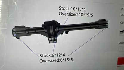 Oversized Bearings for the Treal axle for Axial RBX10 Ryft