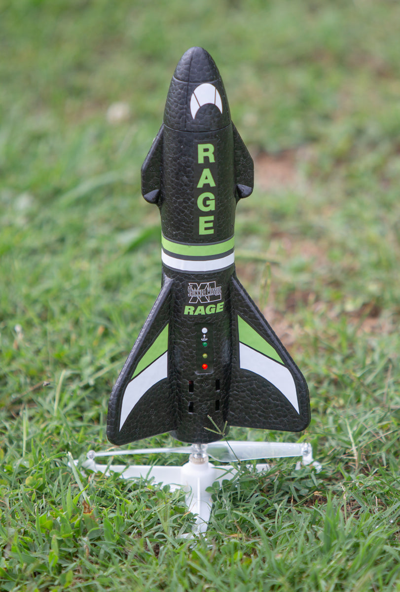 Spinner Missile XL Electric Free-Flight Rocket with Parachute and LEDs