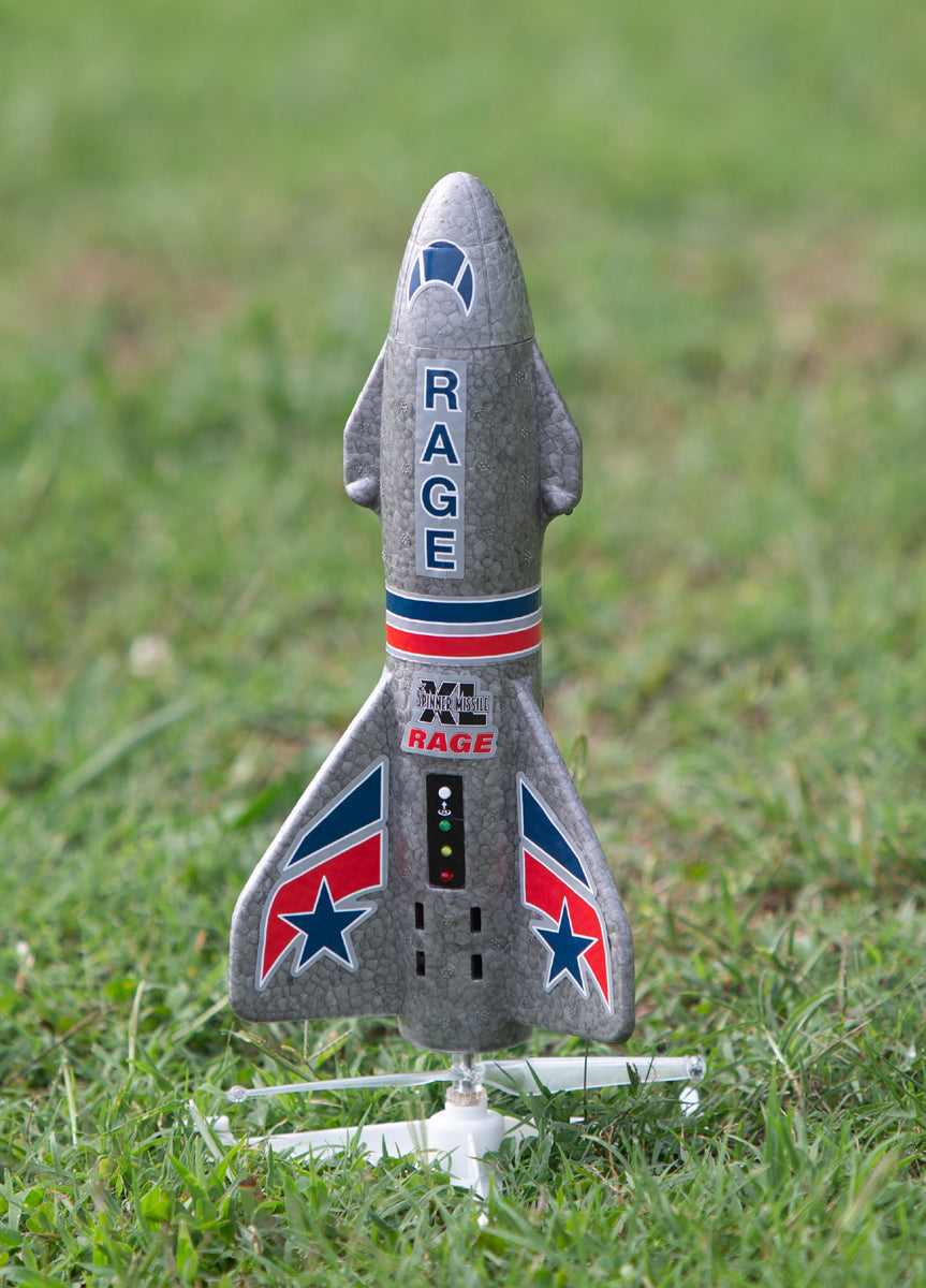 Spinner Missile XL Electric Free-Flight Rocket with Parachute and LEDs