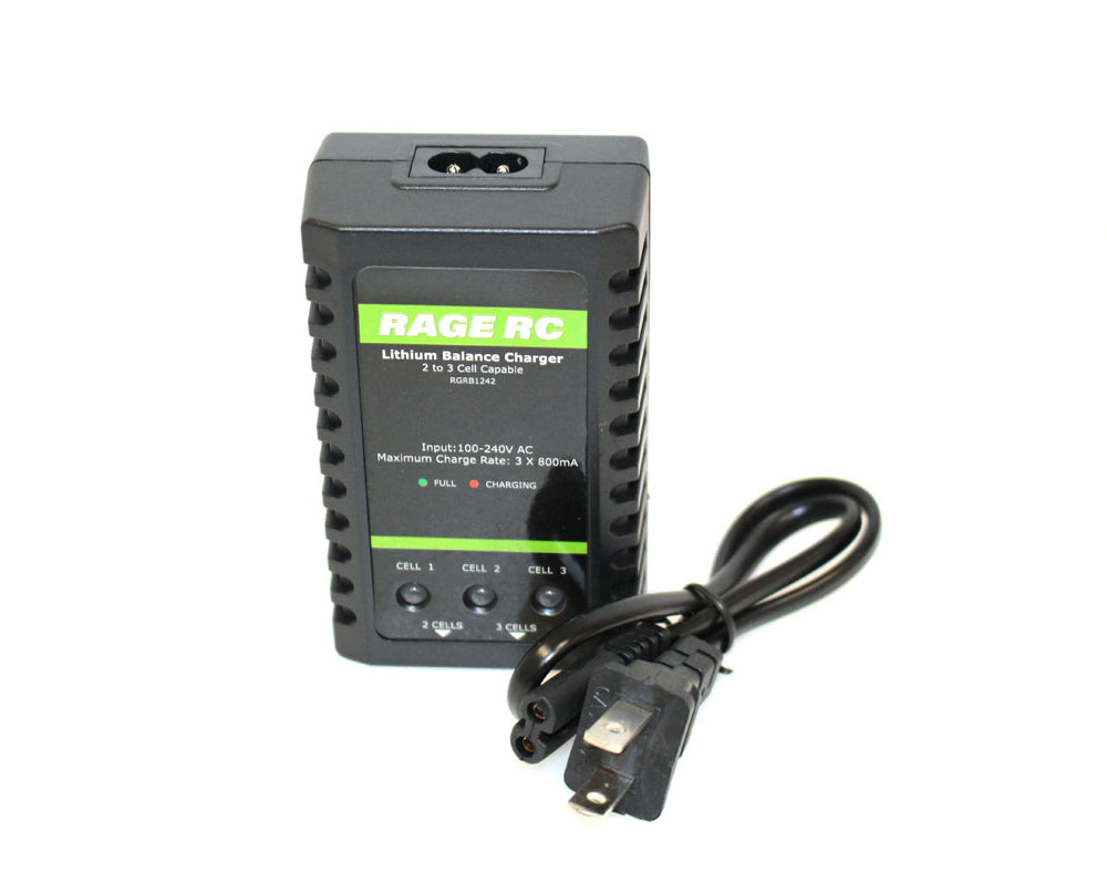 Rage RC 2-3S 800mA LiPo Balance Charger; Black Marlin BL, Black Marlin EX, Black Marlin EX BL