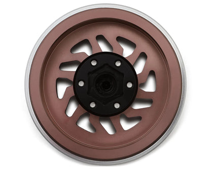 Samix Multi Crawlers "Angled Spoke" 1.9" Aluminum Adjustable Offset Beadlock Crawler Wheels (Bronze) (4)