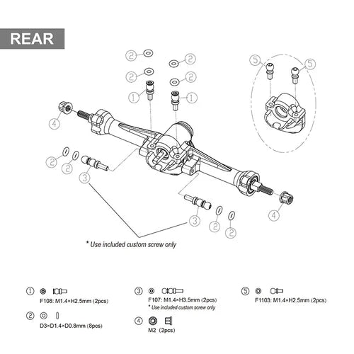 Sale INJORA +3mm Planet Axles with Brass Steering Knuckles for 1/30 SCX30 INJORA