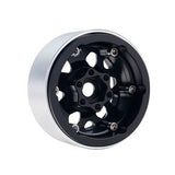 B3 Aluminum 1.9 Beadlock Wheels 9mm Hubs, Black, for 1/10 Rock Crawler, 4pcs