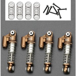 Power Hobby: Aluminum Threaded Mini/Micro Shocks for Axial SCX24 Front Rear Copper