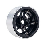 B4 Aluminum 1.9 Beadlock Wheels 9mm Hubs, Black, for 1/10 Rock Crawler, 4pcs