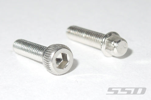 SSD RC M2.5 X 10MM SCALE WHEEL BOLTS (Silver) (30)